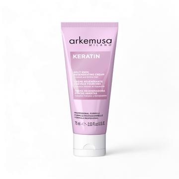 Arkemusa Super Keratin Hair Cream – 75 ml , Keratin Regenerating Treatment for Damaged, Chemically Treated & Brittle Hair , Split End Repair, Lightweight & Non-Greasy Formula